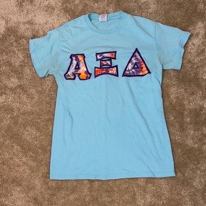 Alpha Xi Delta Stitch Letter T-shirt